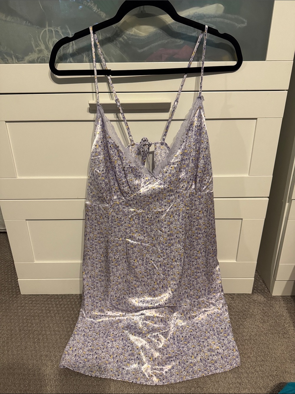Divided Lilac Floral Slip Dress
